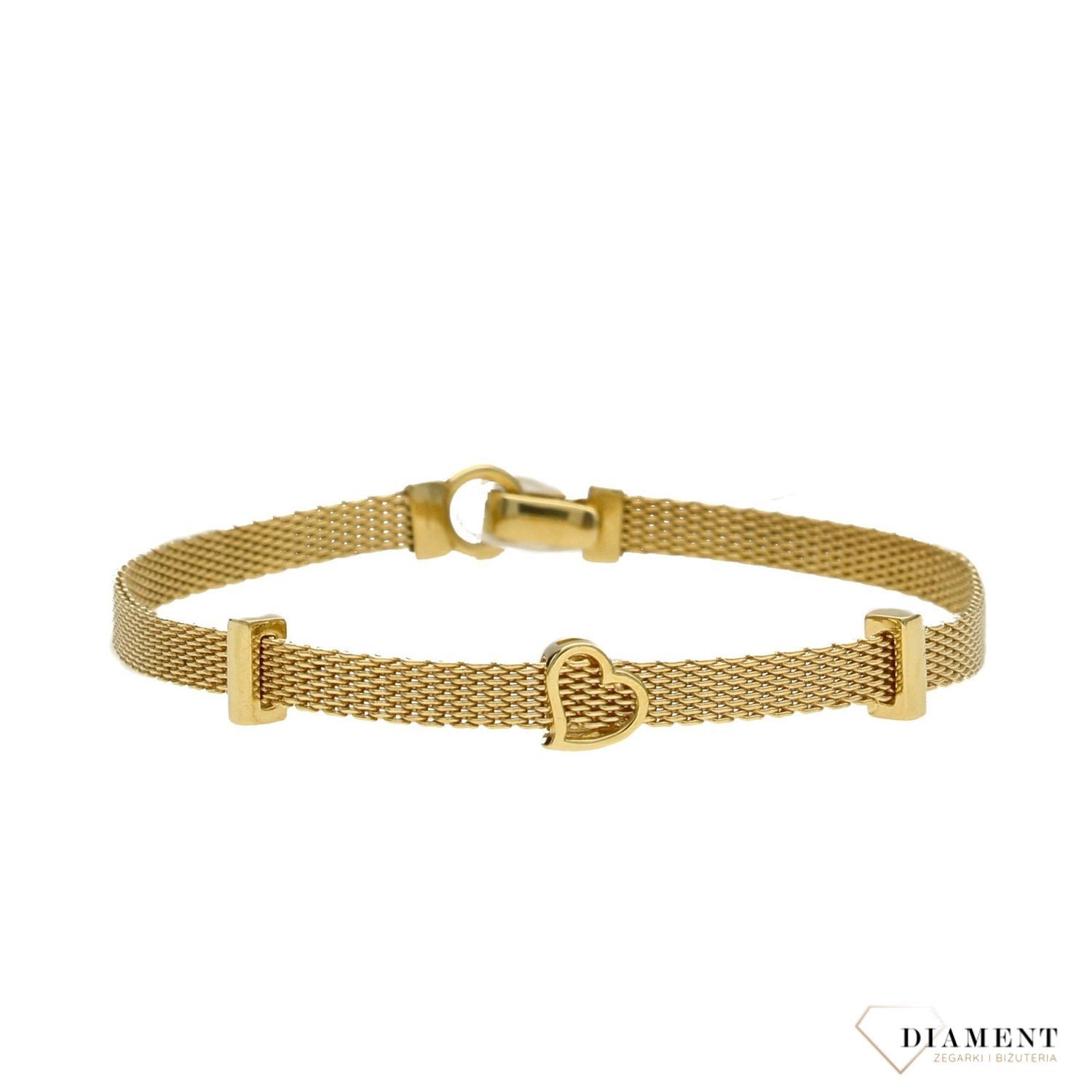 Złota bransoletka damska 585 białe i żółte złoto S2B000000 452.jpg